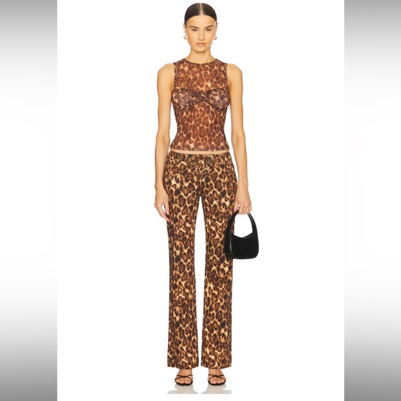 Loba Pants - LOBA REVOLVE Zahara TWO PIECE SET leopard print low waisted pants & top🐆